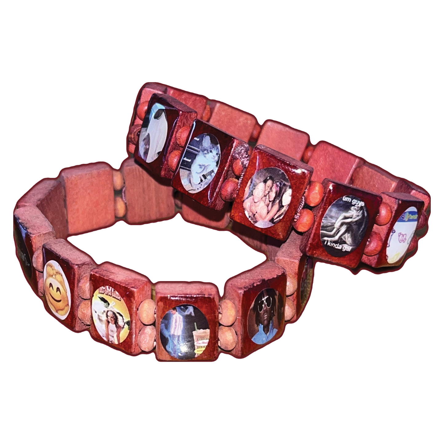 DF Bloody Red - Wood Bracelets
